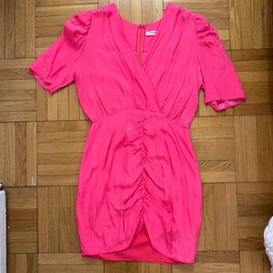 Pink silk dress